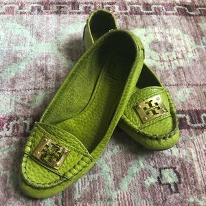 Tory Burch Lime Green Flats Size 7